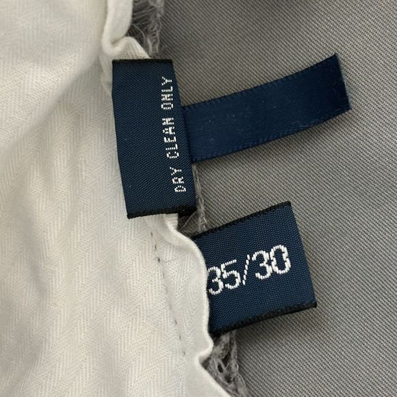 Polo Ralph Lauren Pants Mens 35x30 Measures 34x29 Gray Straight‎ Flat Front - Picture 11 of 12